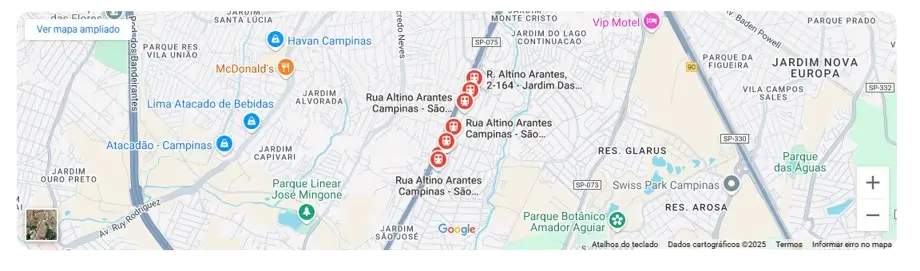 Endereço Tenso Velas